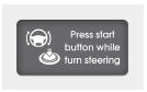 Hyundai Veloster: Warnings and indicators. If the steering wheel does not unlock normally when the ENGINE START/ STOP button