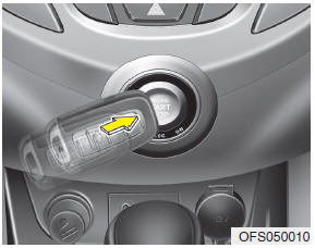 Hyundai Veloster: Starting the engine. ✽ NOTICE