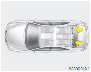 Hyundai Veloster: Using a child restraint system. Securing a child restraint seat with child seat lower anchor system