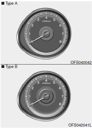 Hyundai Veloster: Gauges. Tachometer