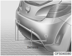 Hyundai Veloster: Rear parking assist system. The rear parking assist system assists the driver during backward movement of
