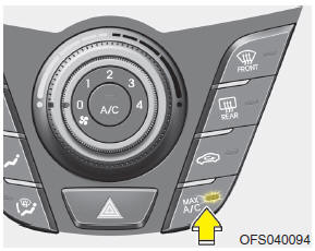 Hyundai Veloster: Heating and air conditioning. MAX A/C-Level (B, D)