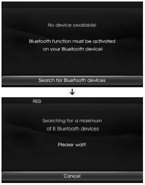 Hyundai Veloster: To connect using the unit settings (2). NOTE: