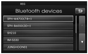 Hyundai Veloster: Connecting your unit and bluetooth phone. 5.Input the passkey (Default: 0000) showed on the screen in your phone when the