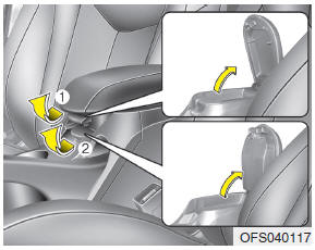 Hyundai Veloster: Center console storage. These compartments can be used to store small items required by the driver or